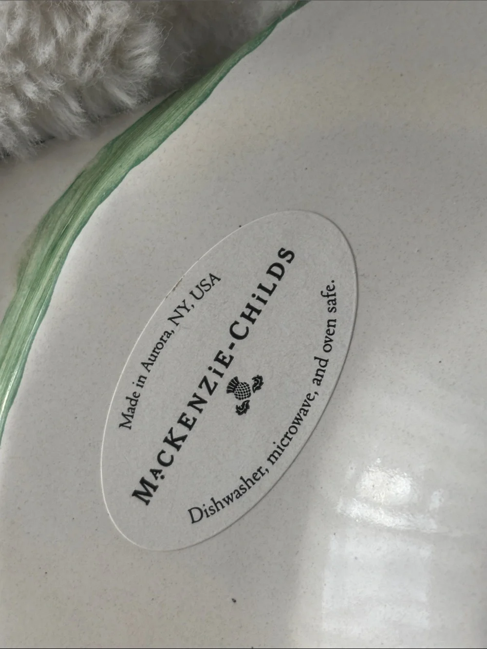 Mackenzie Childs Fish story Dinner Platter NWT